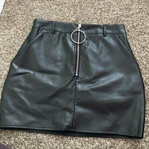 Missguided Leather Skirt